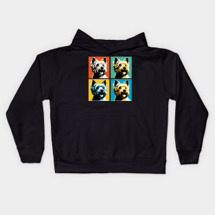 Cairn Terrier Pop Art - Dog Lover Gifts Kids Hoodie